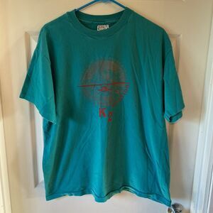 Vintage Hanes Beefy T Shirt Size Large 42-44 K2 Aviation Graphic Shirt